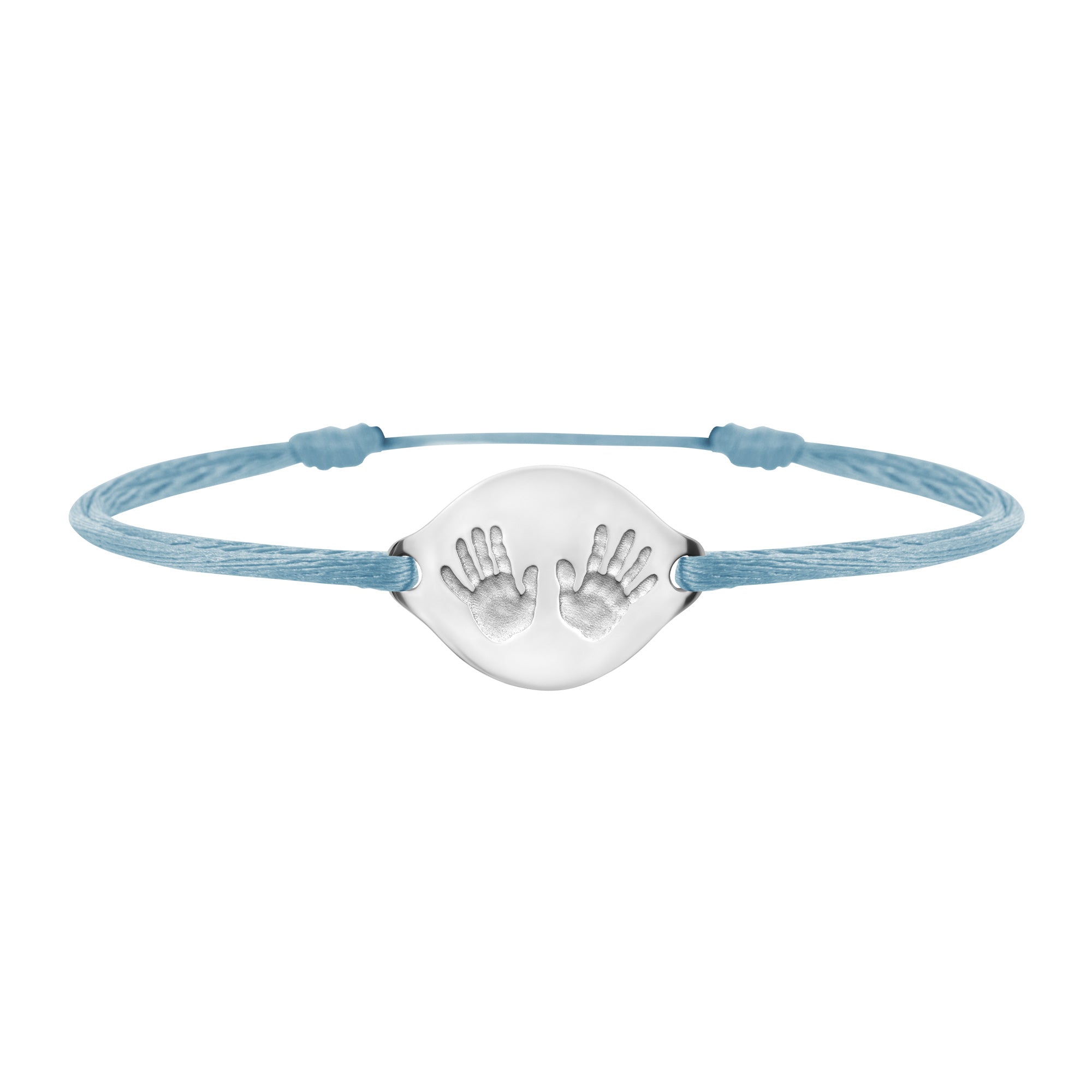 Bracelet lien empreintes mains en or grand modèle