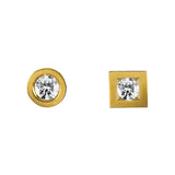Boucles d'oreilles Alchimie Rond Carré N°1