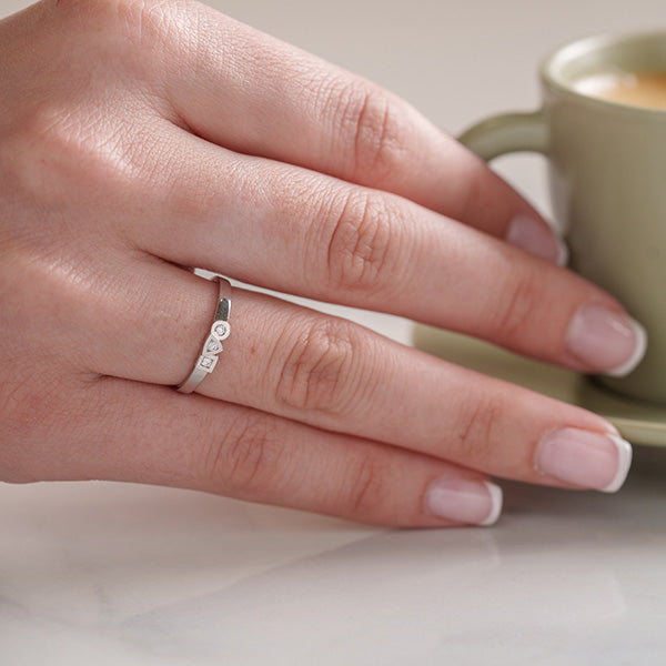 Ring Alchimie trilogy  0.045 carat