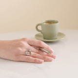 Bague Ronde Trilogie Alchimie Argent