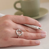 Bague Ronde Trilogie Alchimie Argent