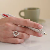 Bague Losange Trilogie Alchimie Argent