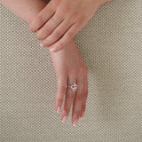 BAGUE MARÉLIE MÉDIUM ROSE EN OR, DIAMANTs et SAPHIRS