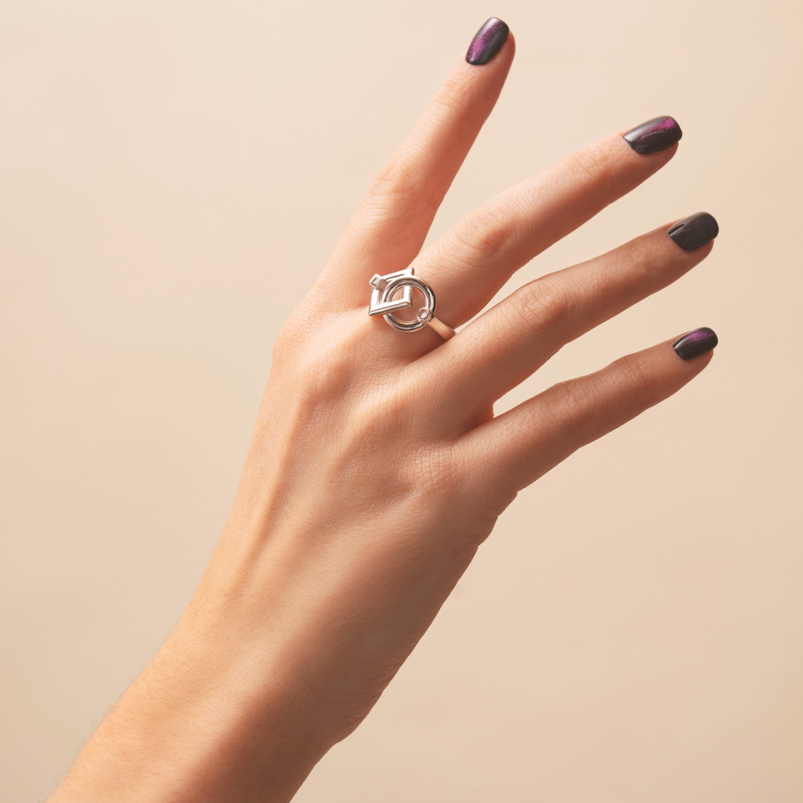 Bague inséparables medium en argent