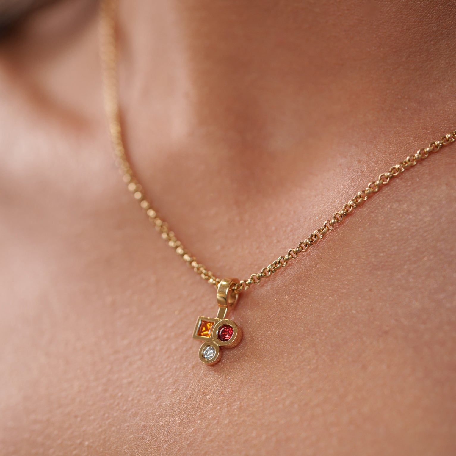 Pendentif Marélie XS Trilogie Rouge