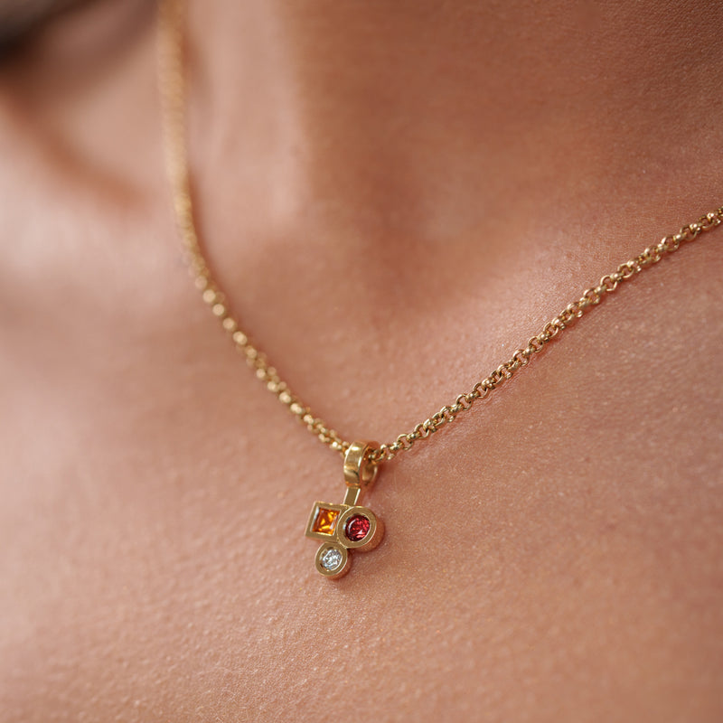 Pendant Marélie trilogy  Red