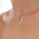 Simplicity triangle pendant in gold and diamond