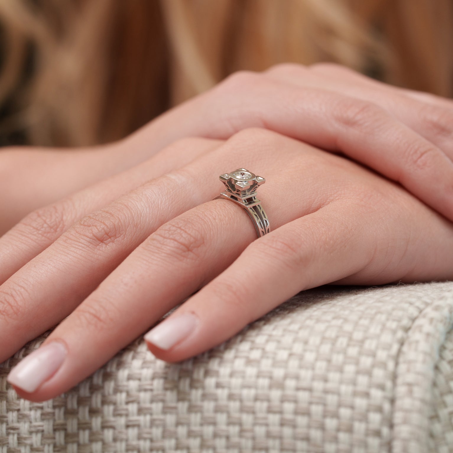 Bague French Kiss tour Eiffel diamants en or