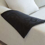 Black silk shawl Alchimie 140 cm
