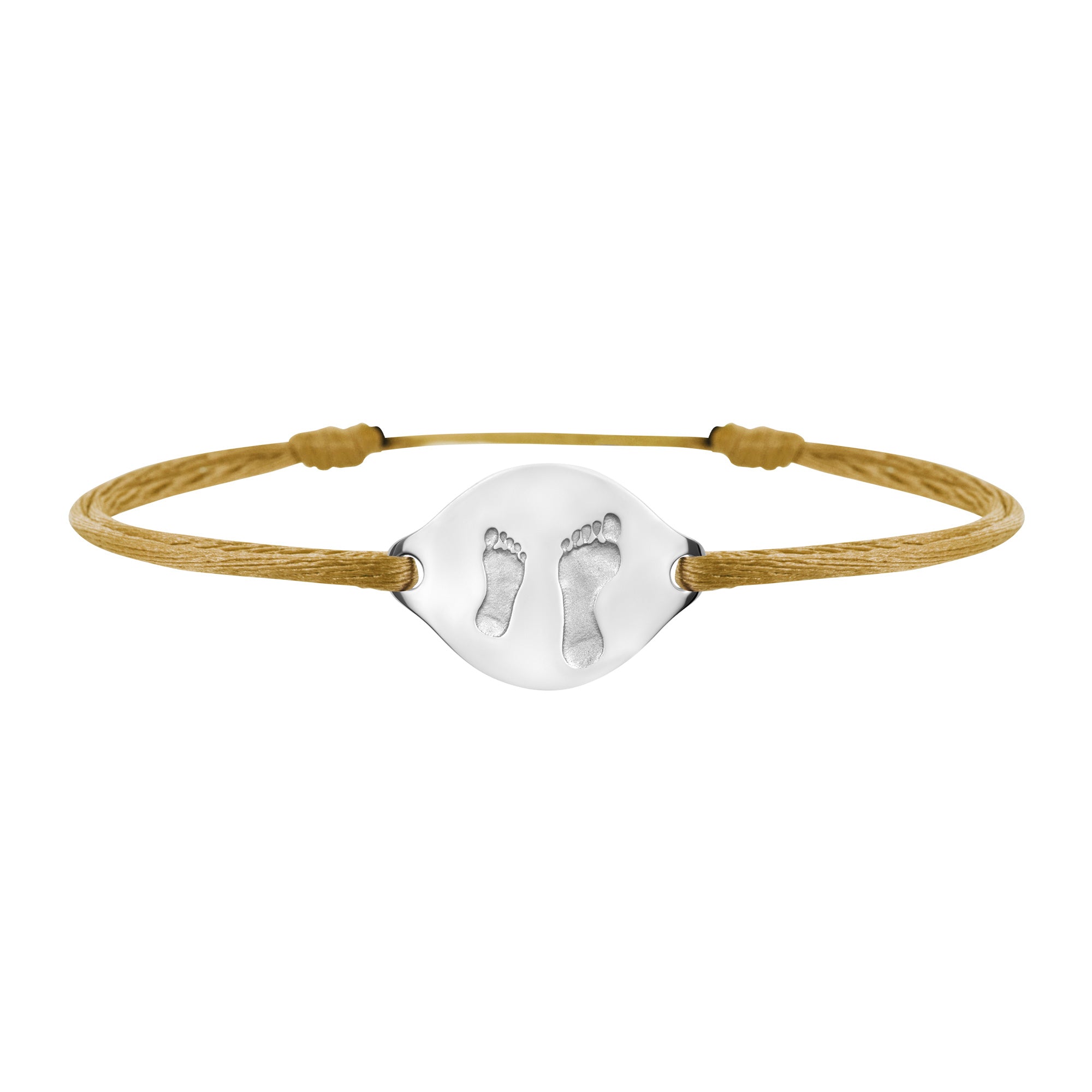 Accompanying foot link bracelet in gold, large model