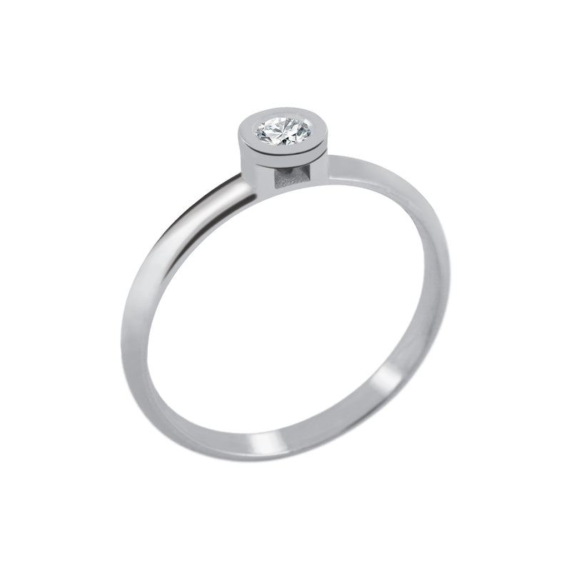 Bague Solitaire Easy diamant en or