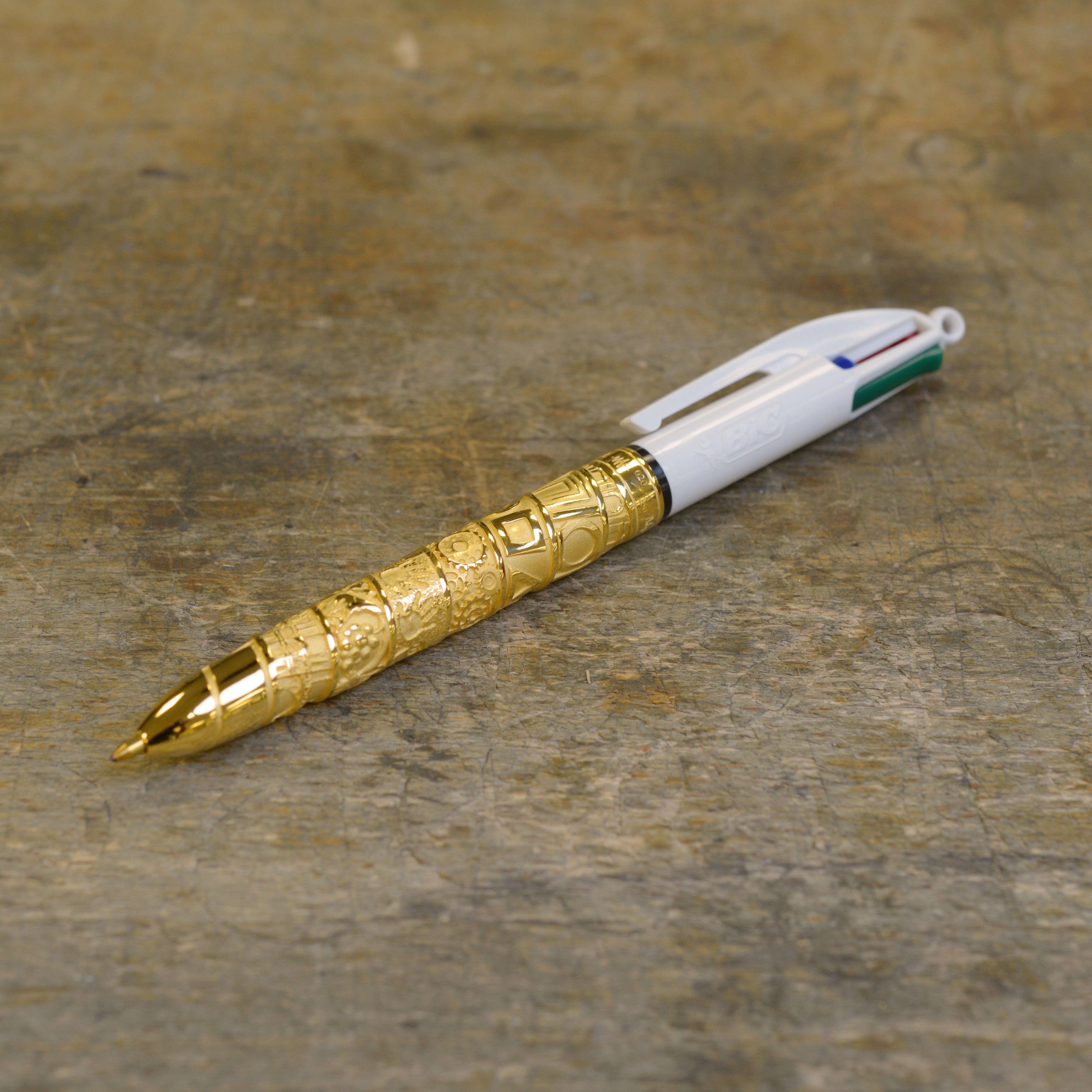 BIC 4 Colours "50 years Tournaire" yellow bronze