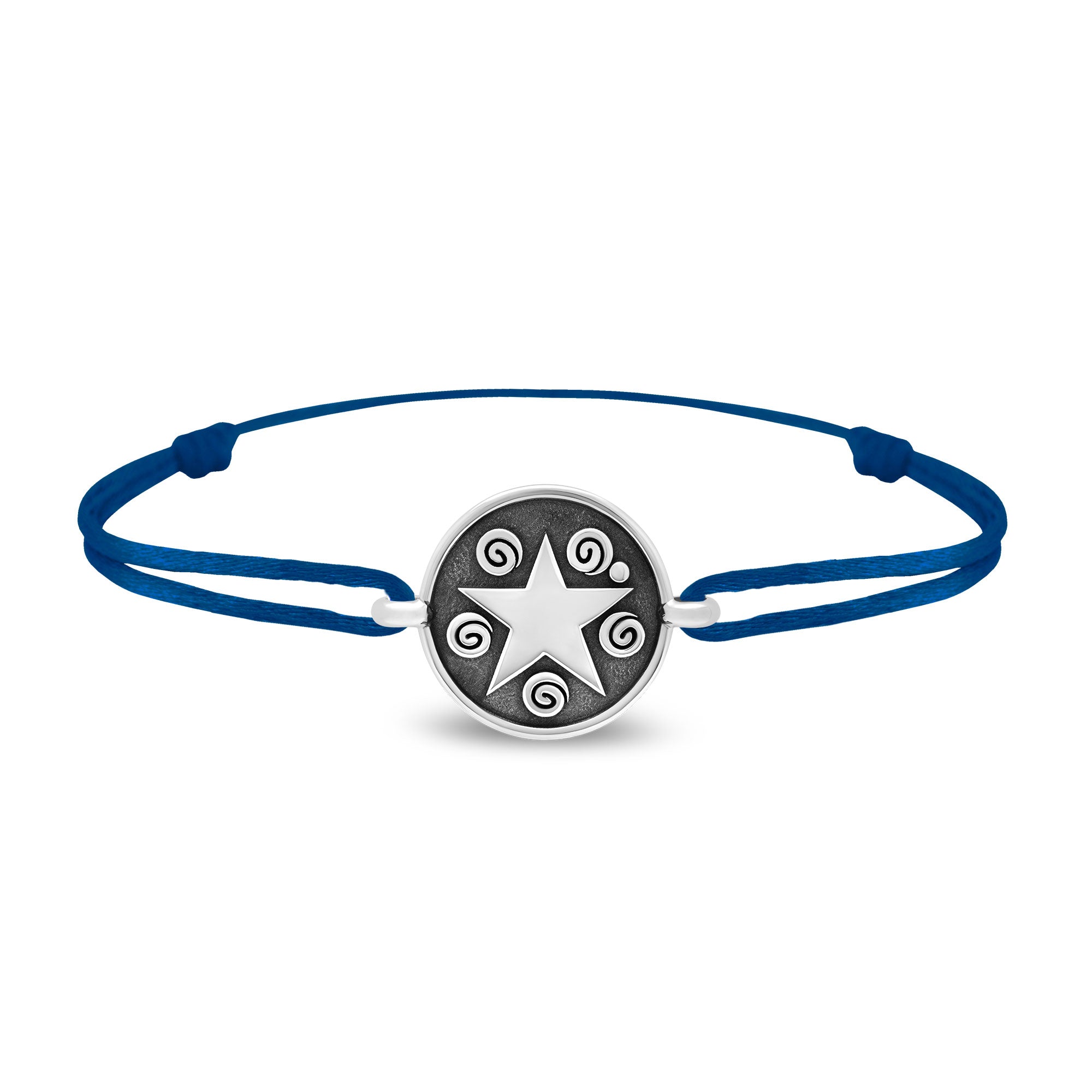 Bracelet lien étoile en argent