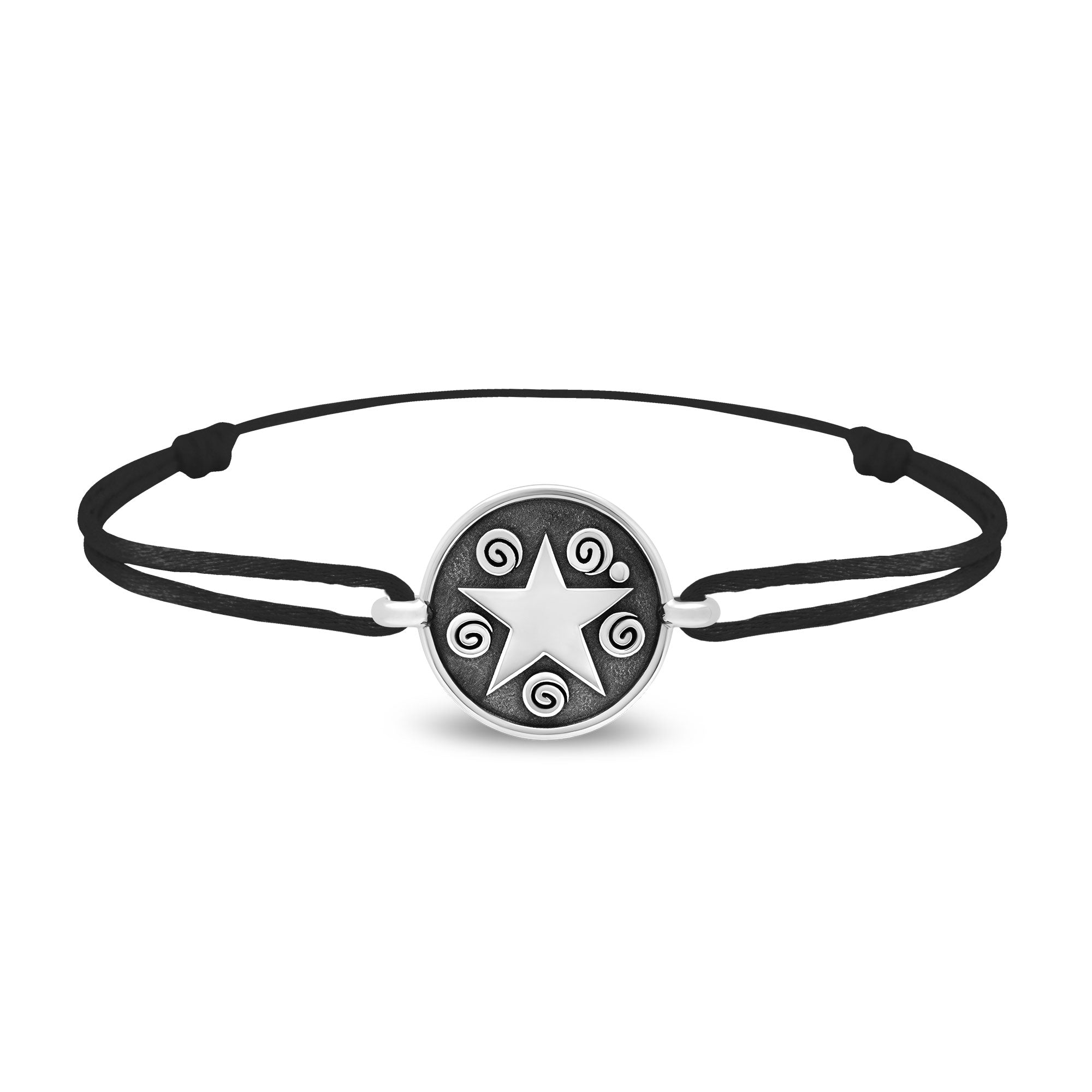 Bracelet lien étoile en argent