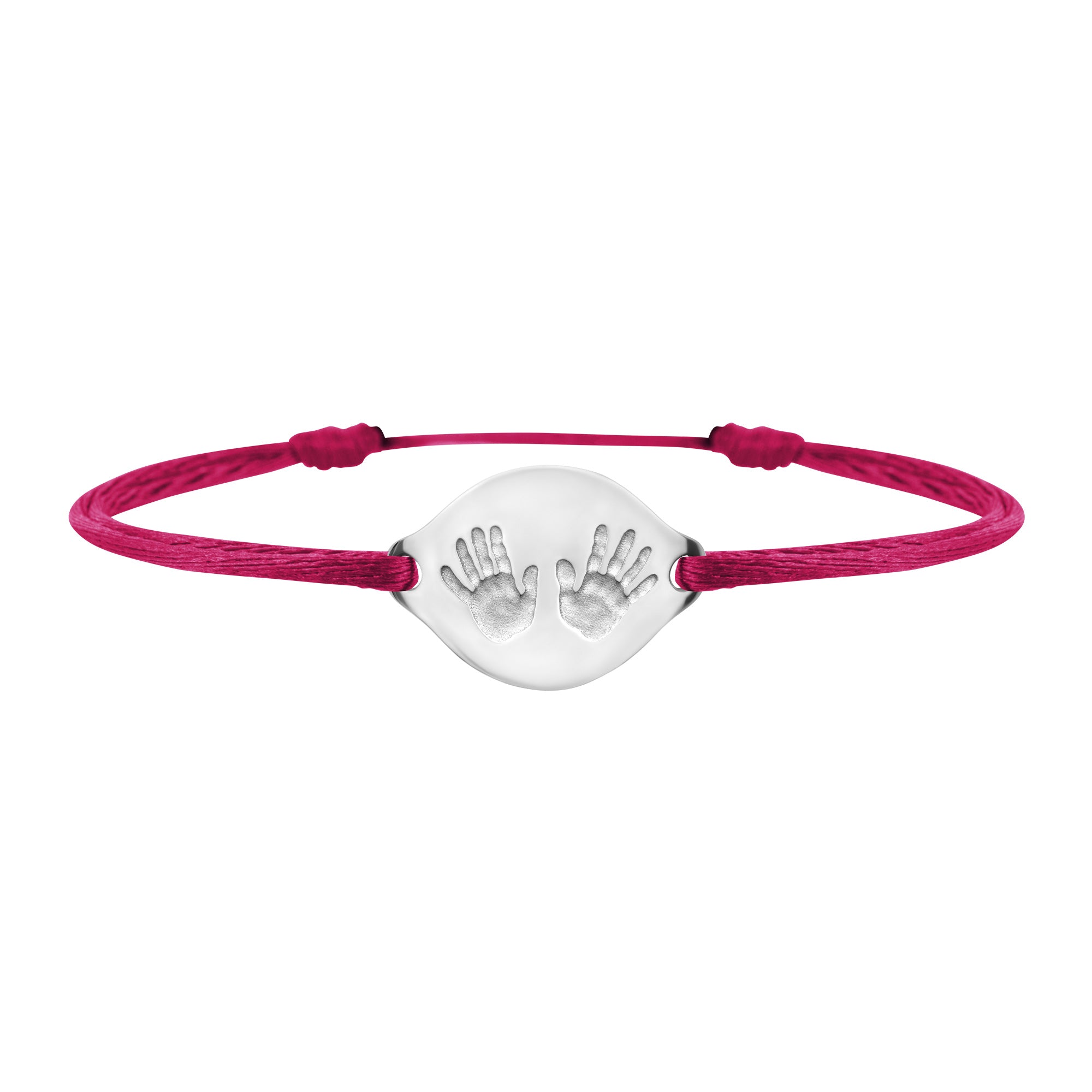 Handprint link bracelet in gold, large model