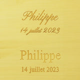 Gourmette enfant 13 cm ange au pipeau en or Tournaire