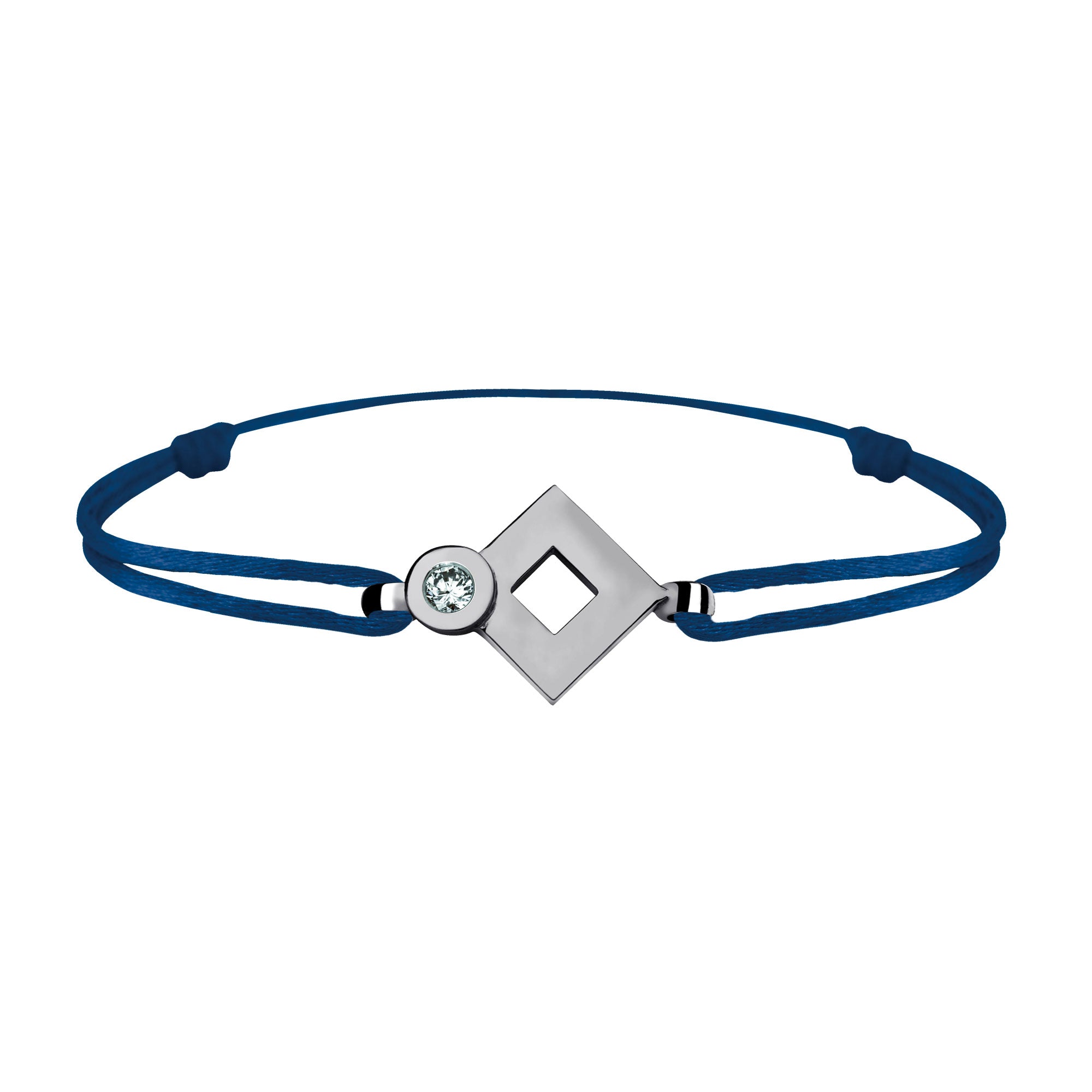 Bracelet lien Tournaire or et diamant signe éclipse losange