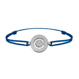 Tournaire gold and diamond link bracelet signe labyrinthe round
