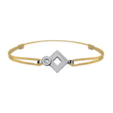 Tournaire gold and diamond link bracelet signe eclipse rhombus