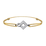 Bracelet lien Tournaire signe éclipse losange or