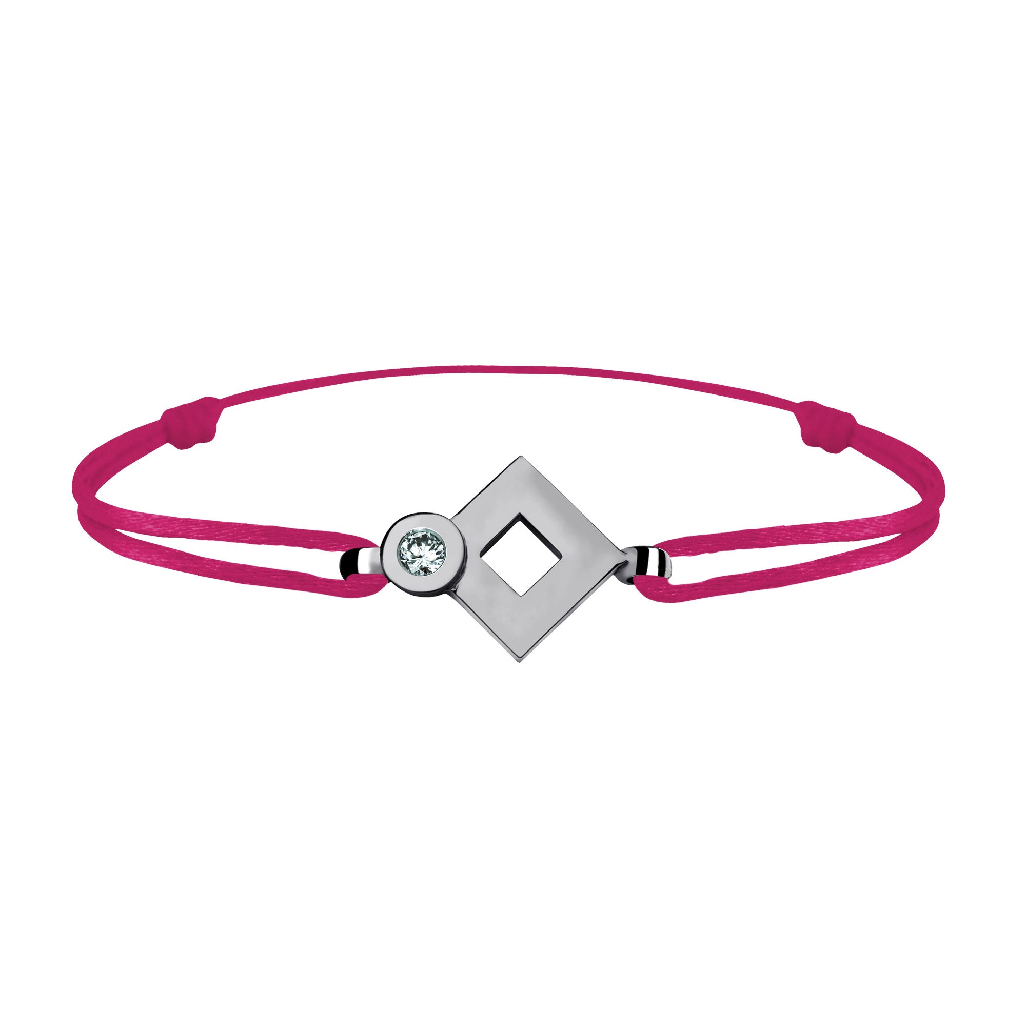 Bracelet lien Tournaire or et diamant signe éclipse losange