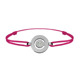 Tournaire gold and diamond link bracelet signe labyrinthe round