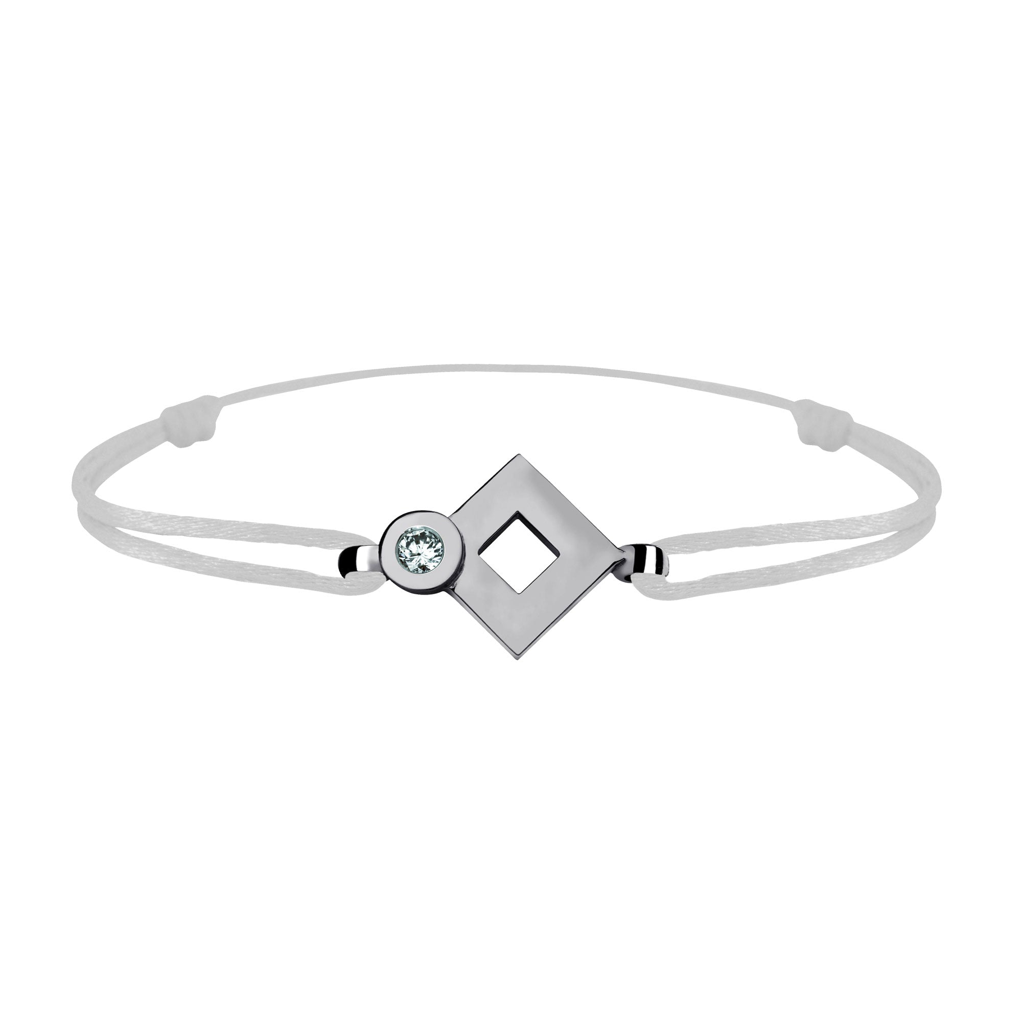 Bracelet lien Tournaire or et diamant signe éclipse losange