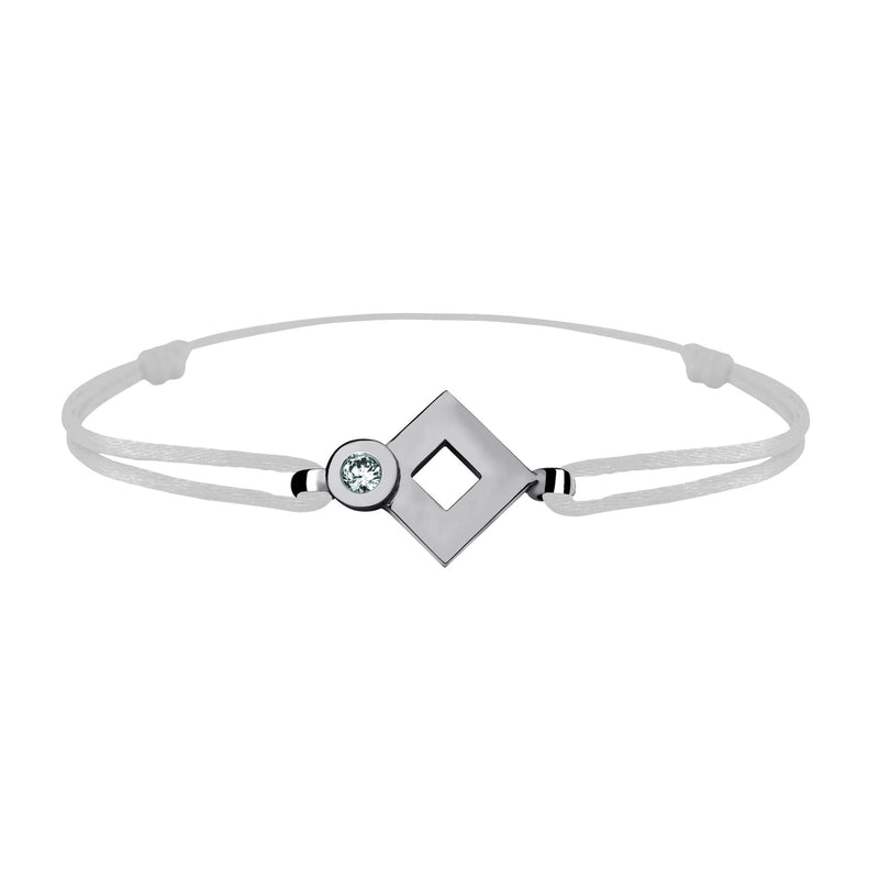 Tournaire gold and diamond link bracelet signe eclipse rhombus