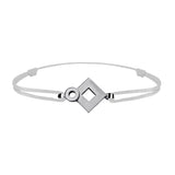 Bracelet lien Tournaire signe éclipse losange or