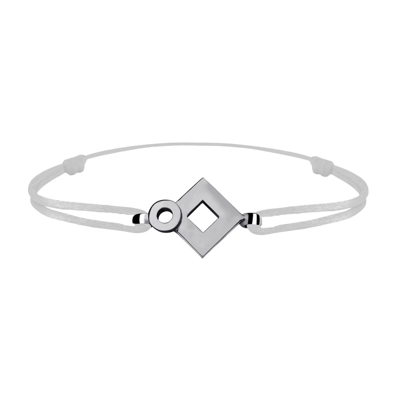 Bracelet lien Tournaire signe éclipse losange or
