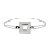 Bracelet Lien Signe Labyrinthe Carré Tout Or