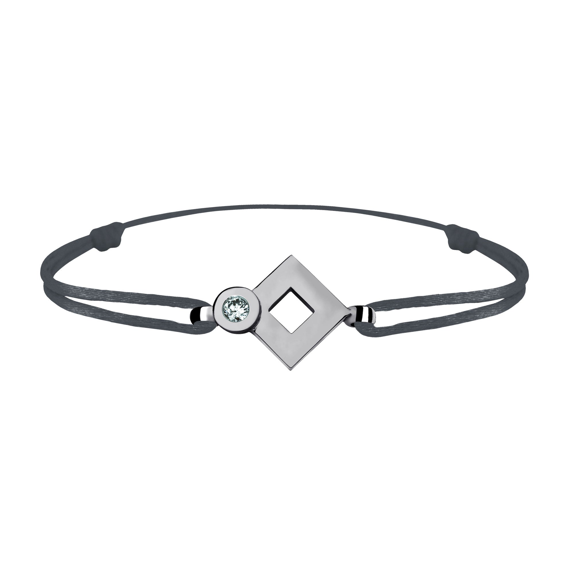 Bracelet lien Tournaire or et diamant signe éclipse losange