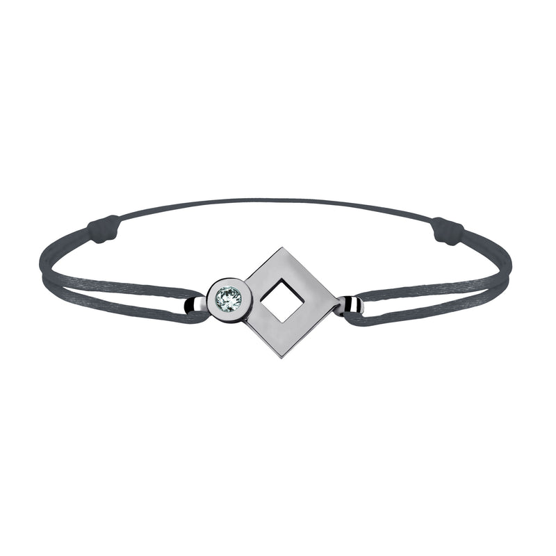 Tournaire gold and diamond link bracelet signe eclipse rhombus