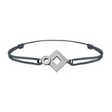 Bracelet lien Tournaire signe éclipse losange or