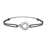 Bracelet lien Tournaire or et diamant signe éclipse rond
