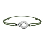Bracelet lien Tournaire or et diamant signe éclipse rond