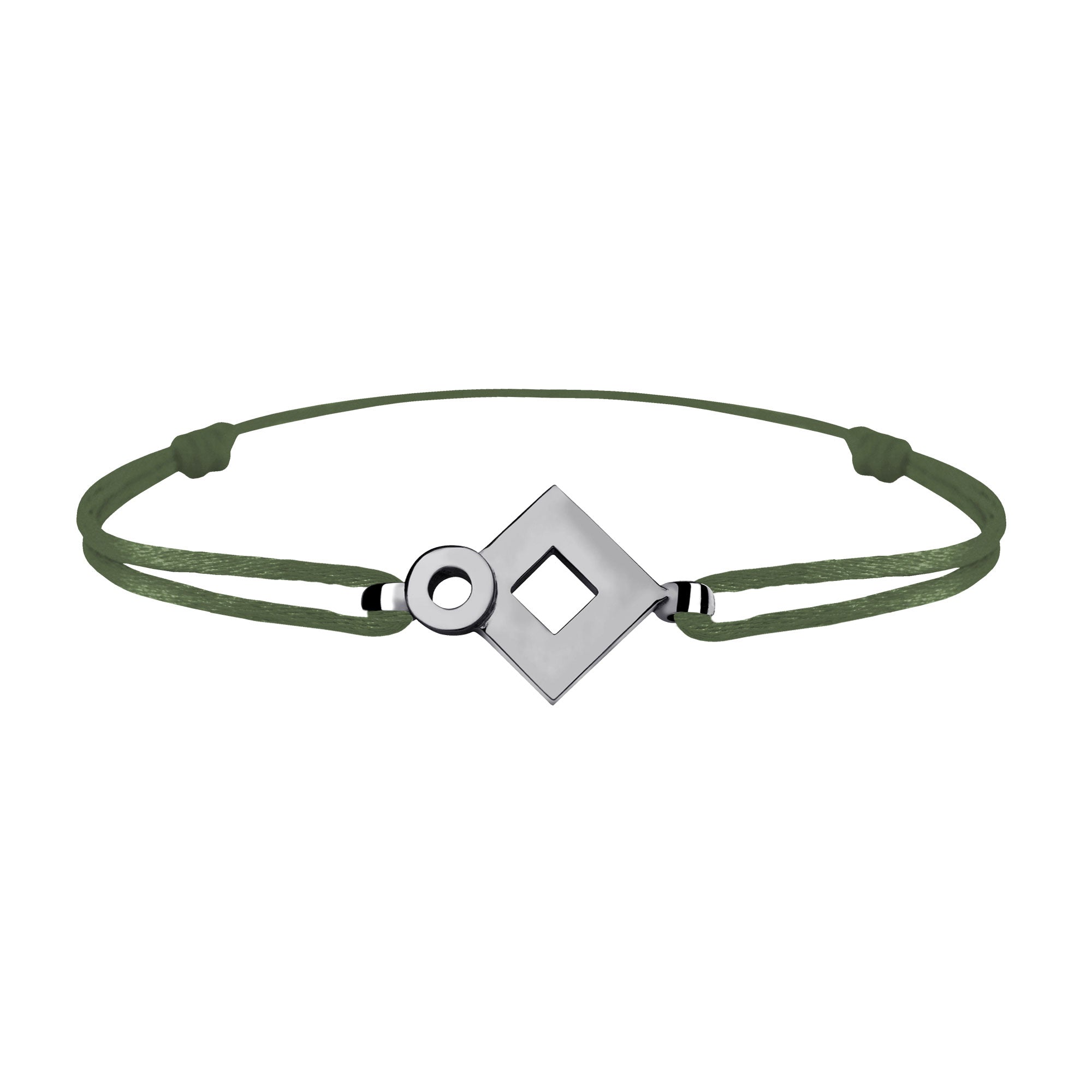 Bracelet lien Tournaire signe éclipse losange or