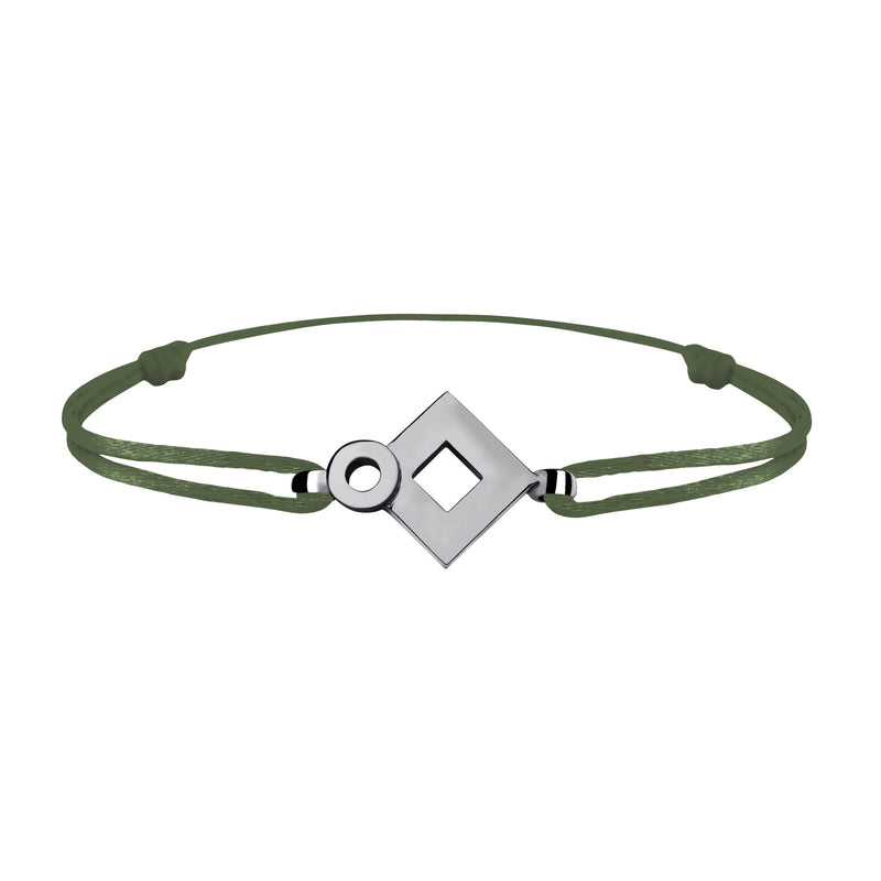 Bracelet lien Tournaire signe éclipse losange or