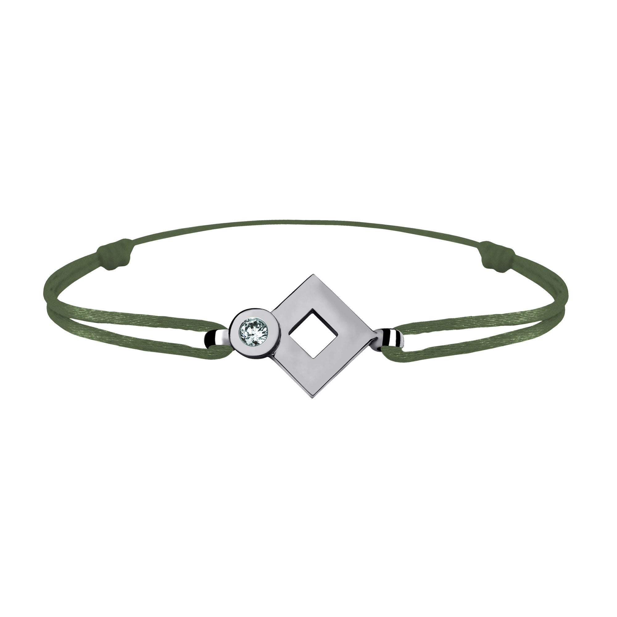 Bracelet lien Tournaire or et diamant signe éclipse losange
