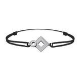 Bracelet lien Tournaire signe éclipse losange or