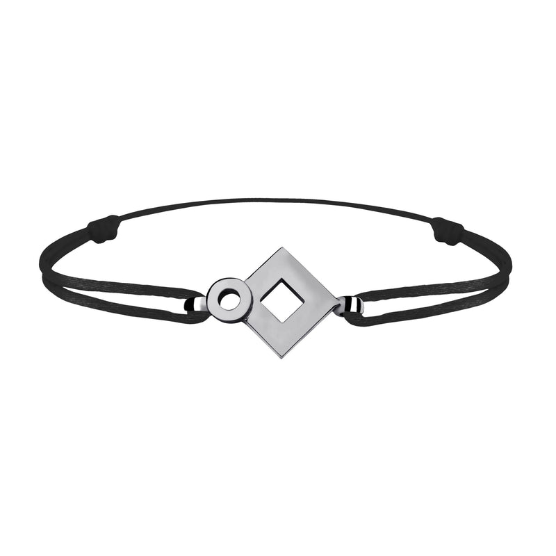 Bracelet lien Tournaire signe éclipse losange or