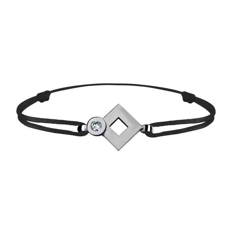 Tournaire gold and diamond link bracelet signe eclipse rhombus