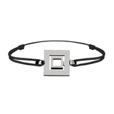 Bracelet Lien Signe Labyrinthe Carré Tout Or
