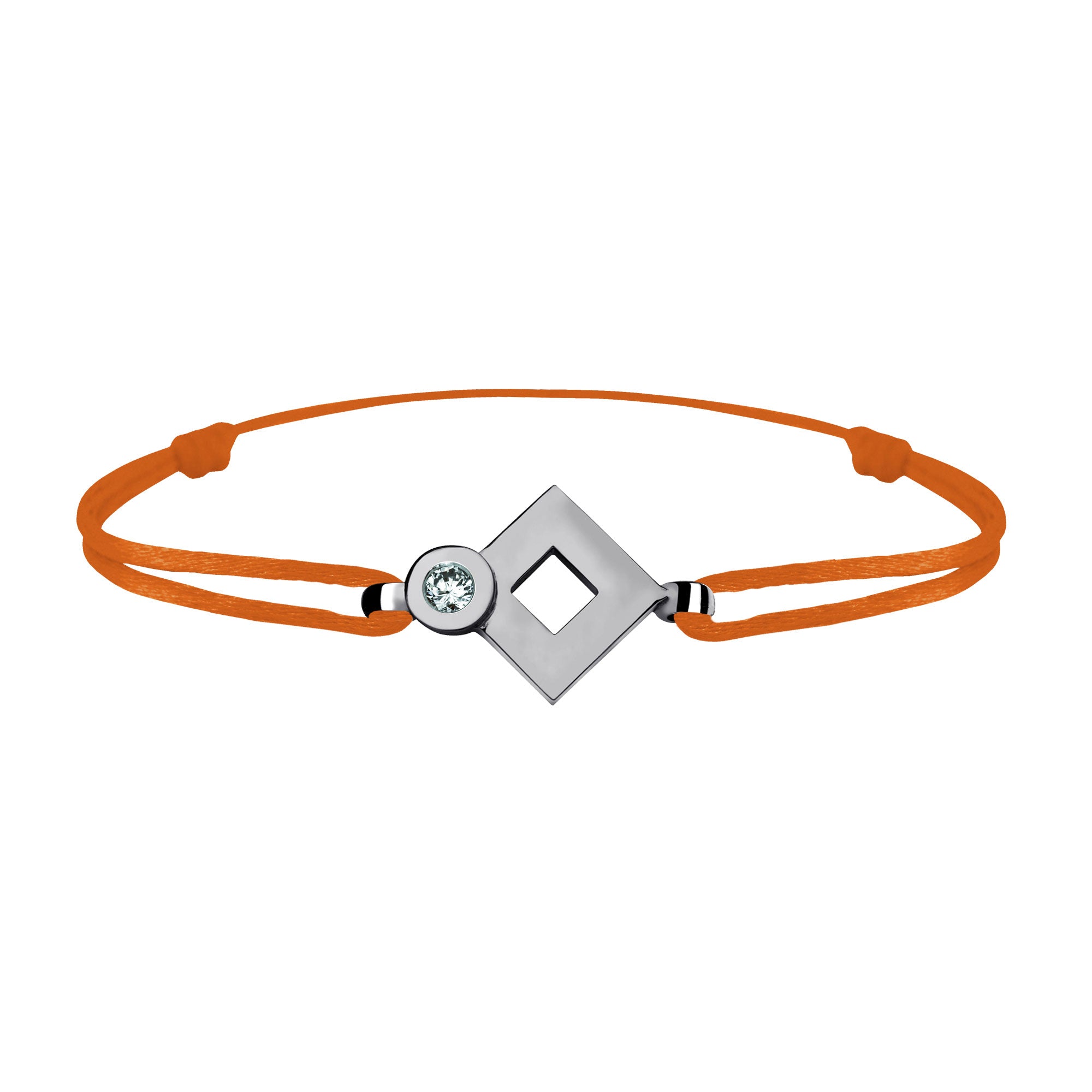 Bracelet lien Tournaire or et diamant signe éclipse losange