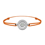 Tournaire gold and diamond link bracelet signe labyrinthe round