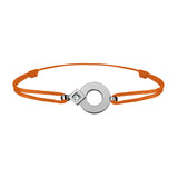 Bracelet lien Tournaire or et diamant signe éclipse rond