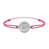 Tournaire gold and diamond link bracelet signe labyrinthe round