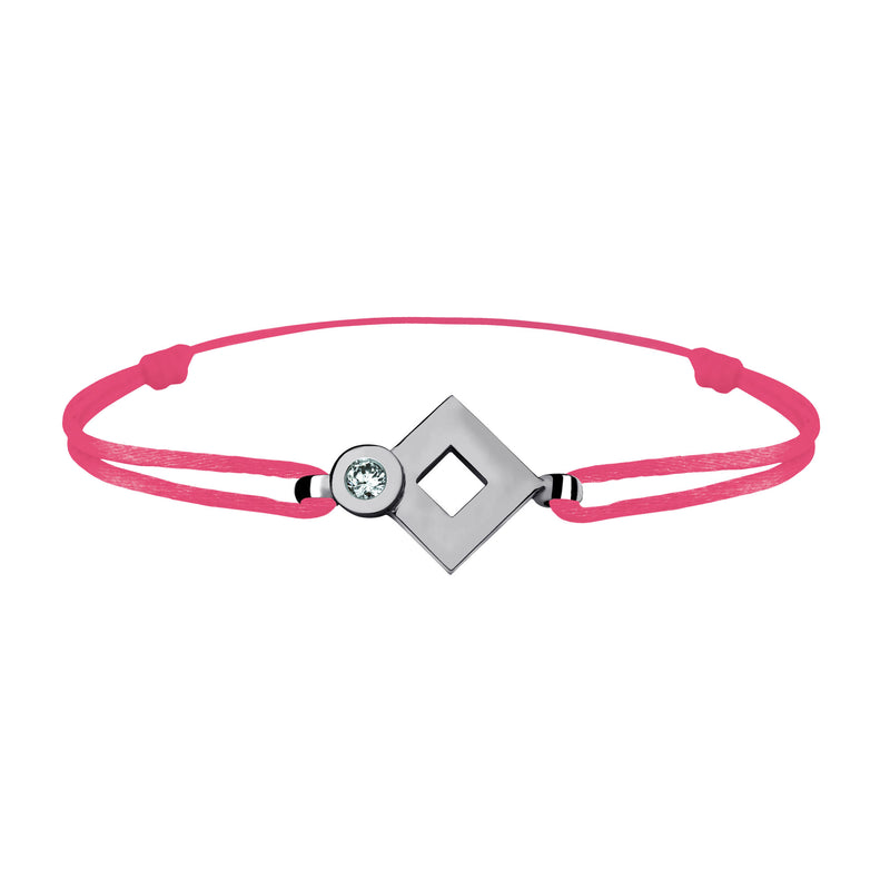 Tournaire gold and diamond link bracelet signe eclipse rhombus