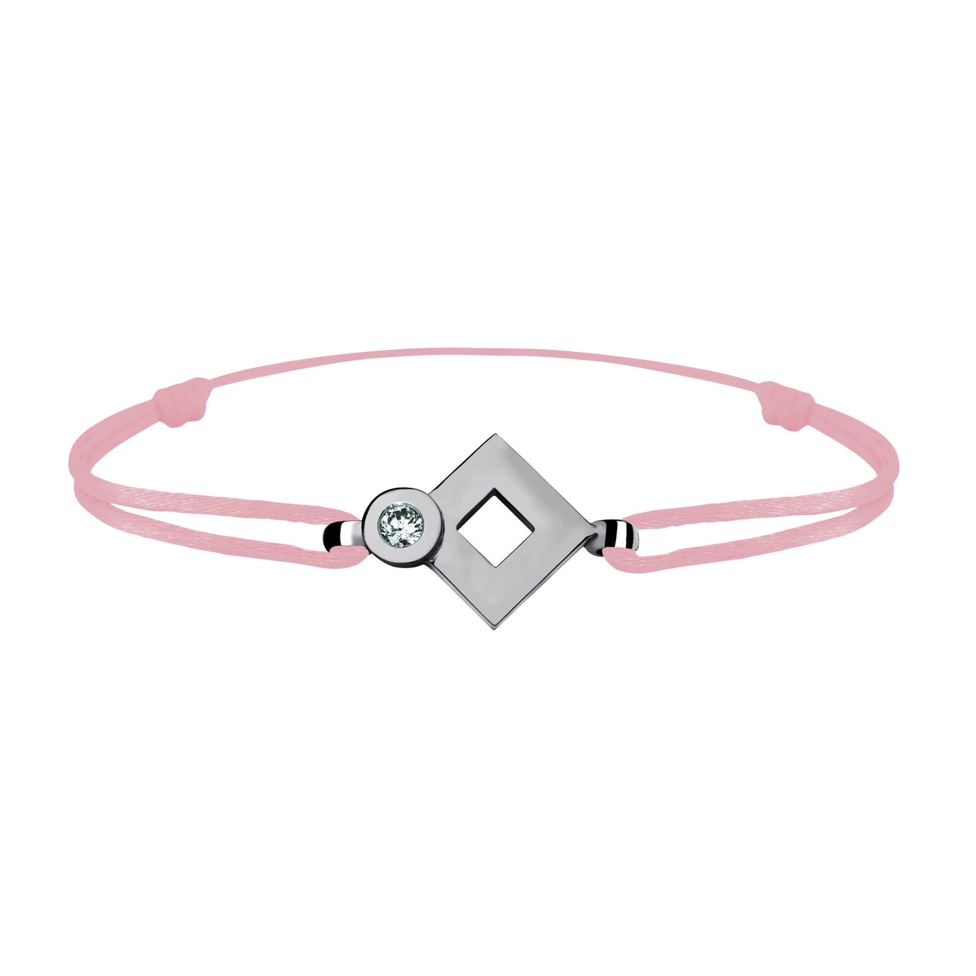 Bracelet lien Tournaire or et diamant signe éclipse losange