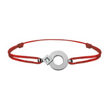 Bracelet lien Tournaire or et diamant signe éclipse rond